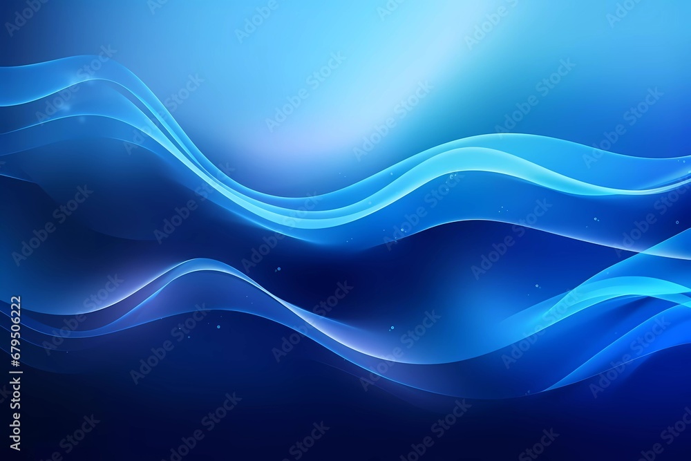 dynamic blue gradient light curve wave line pattern background. generative ai dynamic blue gradient light curve wave line pattern background. generative ai