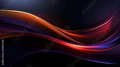 Modern abstract motion banner on dark background © LaxmiOwl