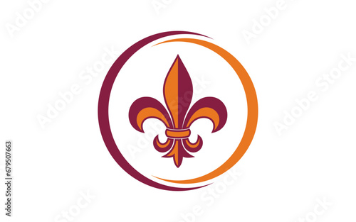 Fleur De Lis vector logo designs template