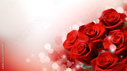 red roses background for valentine day  Rose and i love you valentine day
