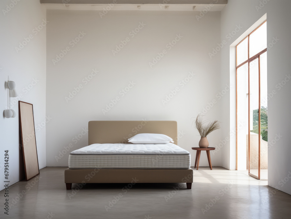 Serene and Stylish Bedroom with Natural Woven Accents Serene and Stylish Bedroom with Natural Woven Accents