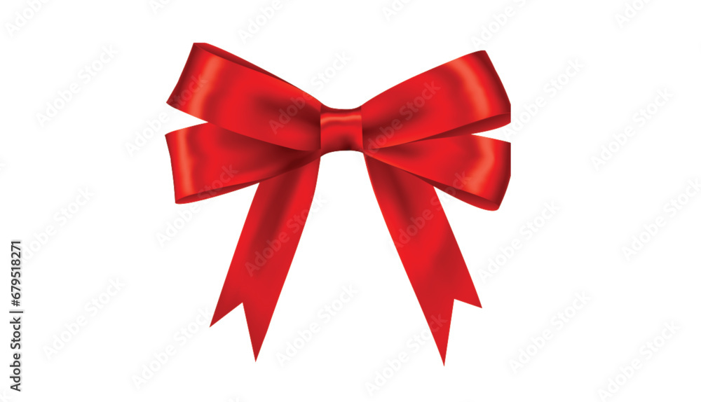 Red ribbon and bow Red ribbon and bow
