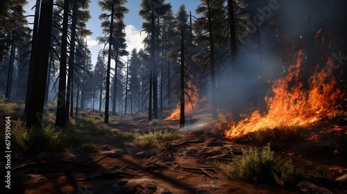 Discover the utilization of for forecasting and preventing forest fires  preserving virtual ecosystems