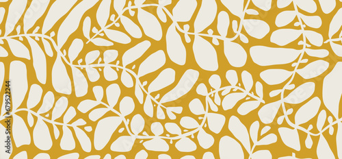 leaf,  leaves seamless pattern.	