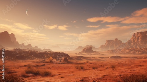 Explore the desert landscape  contending with frequent sandstorms and their impact on virtual infrastructure