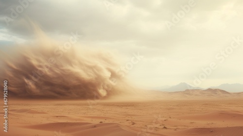 the desert landscape, contending with frequent sandstorms and their impact on virtual infrastructure photo