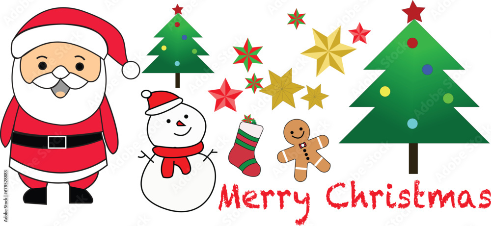santa claus and christmas tree set santa claus and christmas tree set