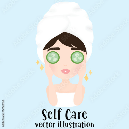 Facial Mask, woman face, self care, Skin care