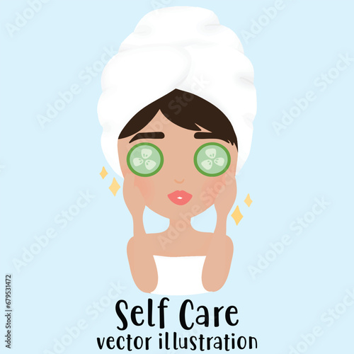 Facial Mask, woman face, self care, Skin care