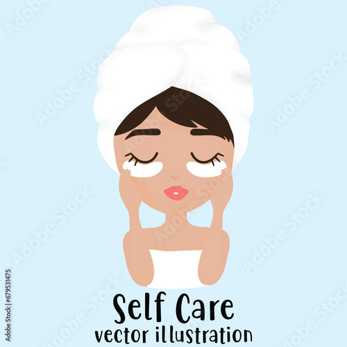 Facial Mask, woman face, self care, Skin care