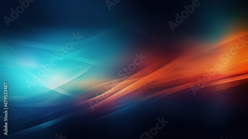 Abstract colorful waves on a dark background.