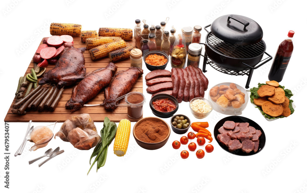 Tailored Backyard BBQ Delight On Transparent PNG