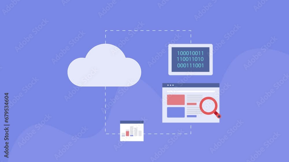 Content data management secure cloud storage e-business technology video animation clip. Content data management secure cloud storage e-business technology video animation clip.