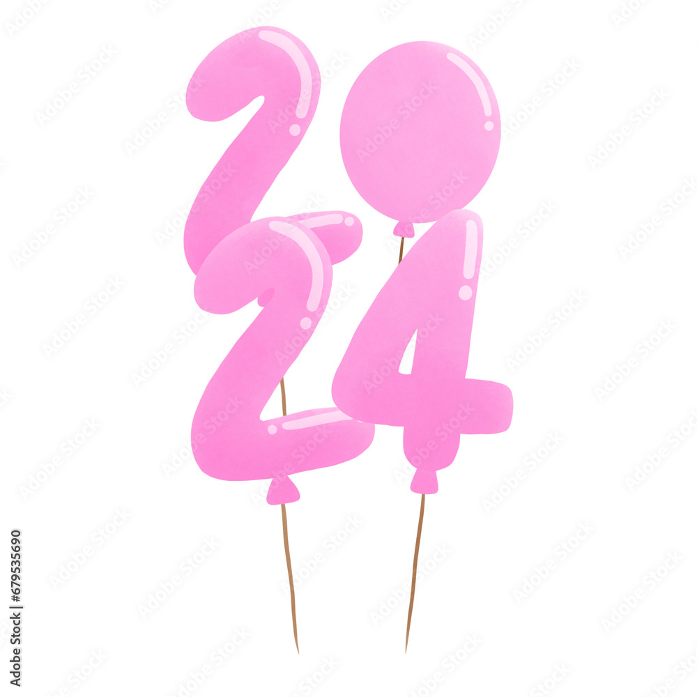 Fototapeta premium New year 2024