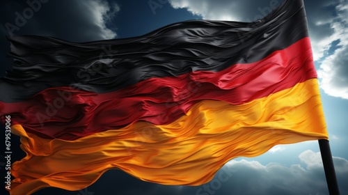 Germany National Flag. Flag of Germany. The federal flag shall be black, red and gold. Bundesflagge photo