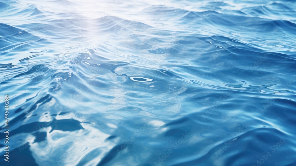 A close up of a body of water. Generative AI.