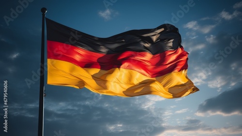 Germany National Flag. Flag of Germany. The federal flag shall be black, red and gold. Bundesflagge photo