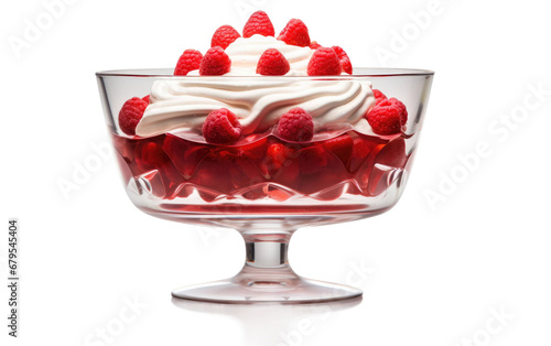 Glass Trifle Bowl On Transparent PNG