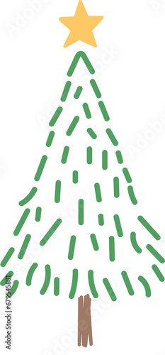 Christmas tree with star