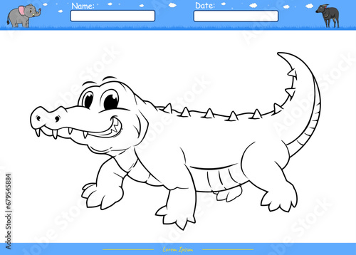 Lets color it Crocodile