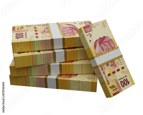 Mexican Pesos, bank notes, currency bills, money background