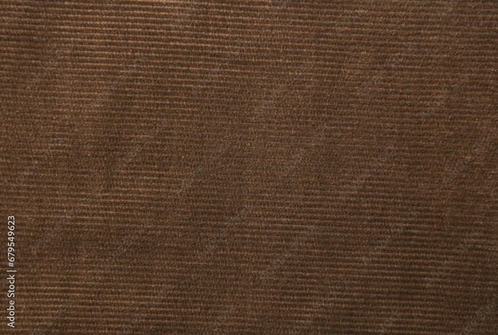 Texture of brown corduroy close-up Texture of brown corduroy close-up