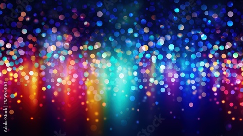 Shiny abstract background with rainbow-colored dots