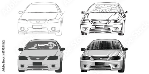grey drag race illustration isolated in white background, this design is not ai generated.` Please see my portfolio. I've been making microstock designs for 3 years