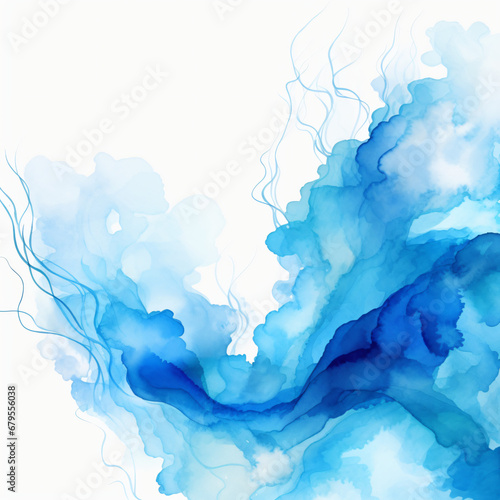 Watercolor blue element background