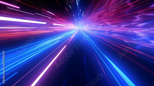 High Speed Flying Lines. Animation in Seamless Looping Traffic. Lines that are caused by rapid light movement. laser rays, speed of light. Seamless loop animation. -