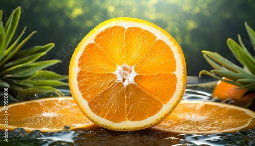 połówka pomarańczy photo