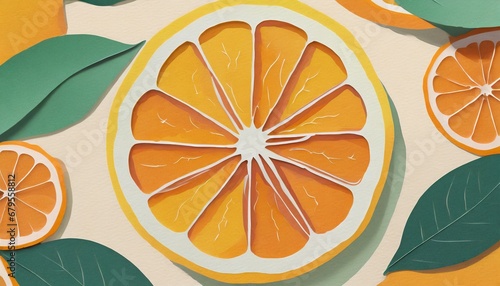 plaster pomarańczy