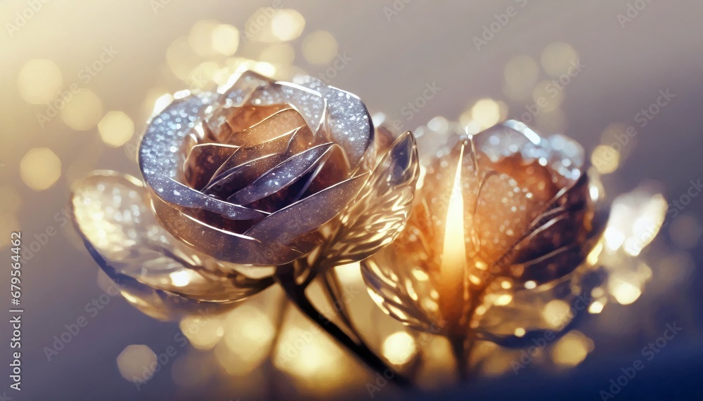 ガラスの薔薇03(glass rose03,Generative AI) ガラスの薔薇03(glass rose03,Generative AI)
