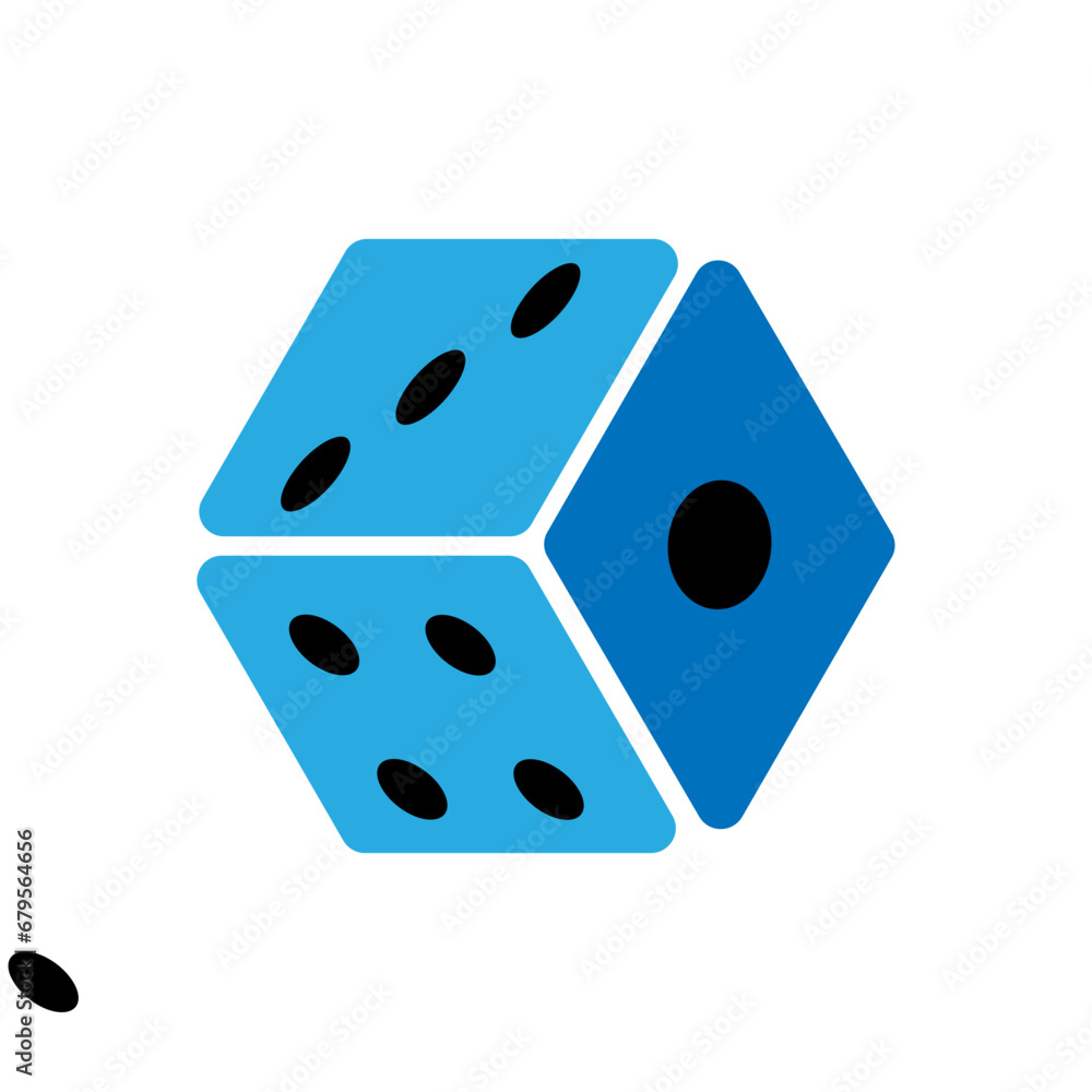 Game dice. Set of game dice vector Game dice. Set of game dice vector