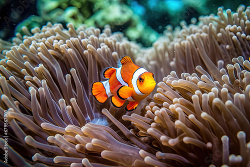 clownfish in anemone © adince