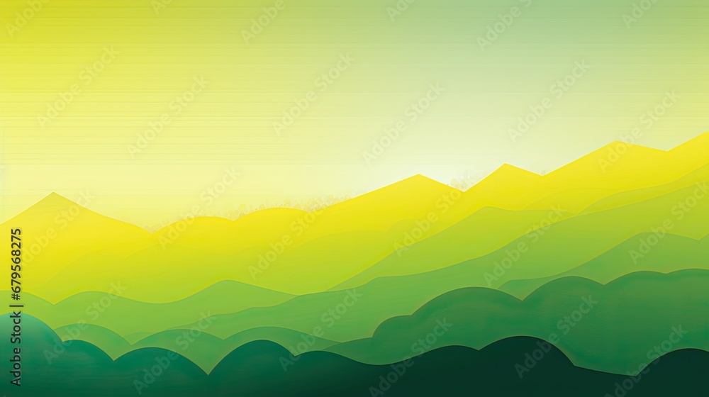 Nature illustration sunset landscape atmosphere. Environment theme.