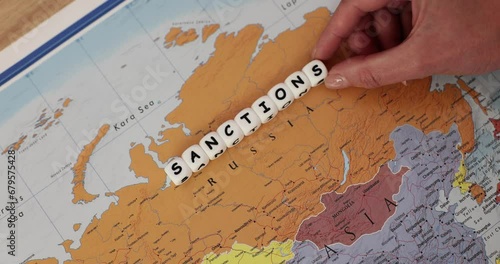 Economic financial and political sanctions war against Russia photo