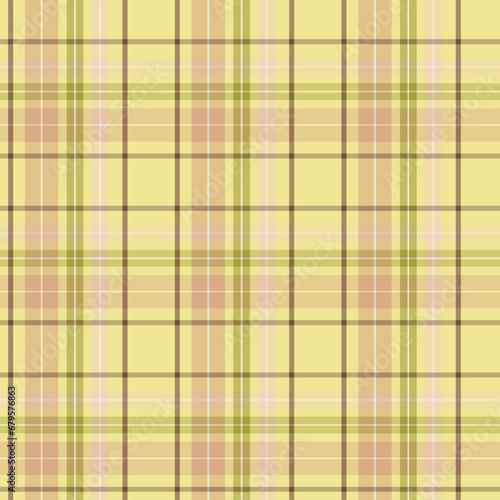 Seamless checkered background pattern in green and brown tones. Checkered print for textiles, wallpaper, tablecloths, wrapping paper