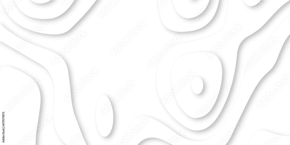 Abstract white paper cut background with lines. Background of the ...