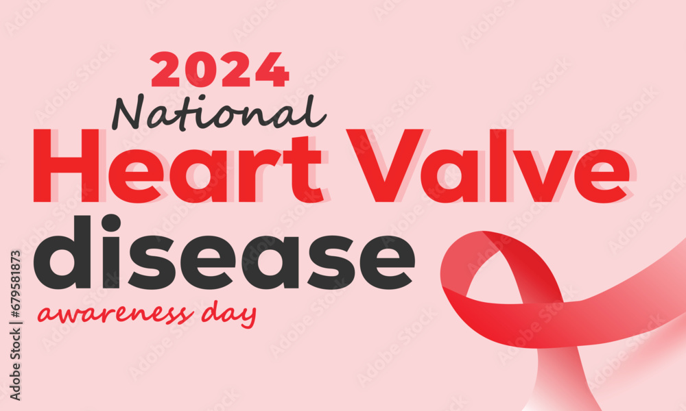 National Heart Valve disease awareness day. background, banner, card, poster, template. Vector illustration. National Heart Valve disease awareness day. background, banner, card, poster, template. Vector illustration.