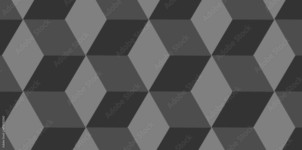 Abstract geometric wave wall grid met background black and gray style minimal blank cubic. Geometric pattern illustration mosaic, square and triangle wallpaper. Abstract geometric wave wall grid met background black and gray style minimal blank cubic. Geometric pattern illustration mosaic, square and triangle wallpaper.