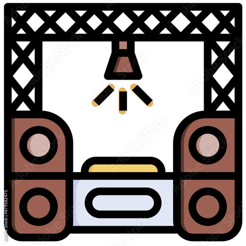 stage,concert,music and multimedia,festival,music player,lights,entertainment,illumination,technolog.svg