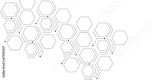 molecular hexagon complex pattern background