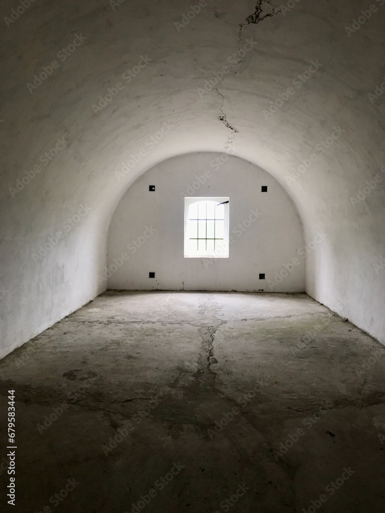 A defensive fort, long rooms.