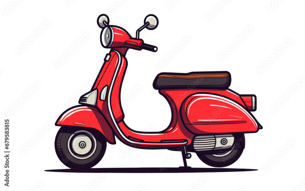 ScootSwift Repair Handbook On Isolated Background