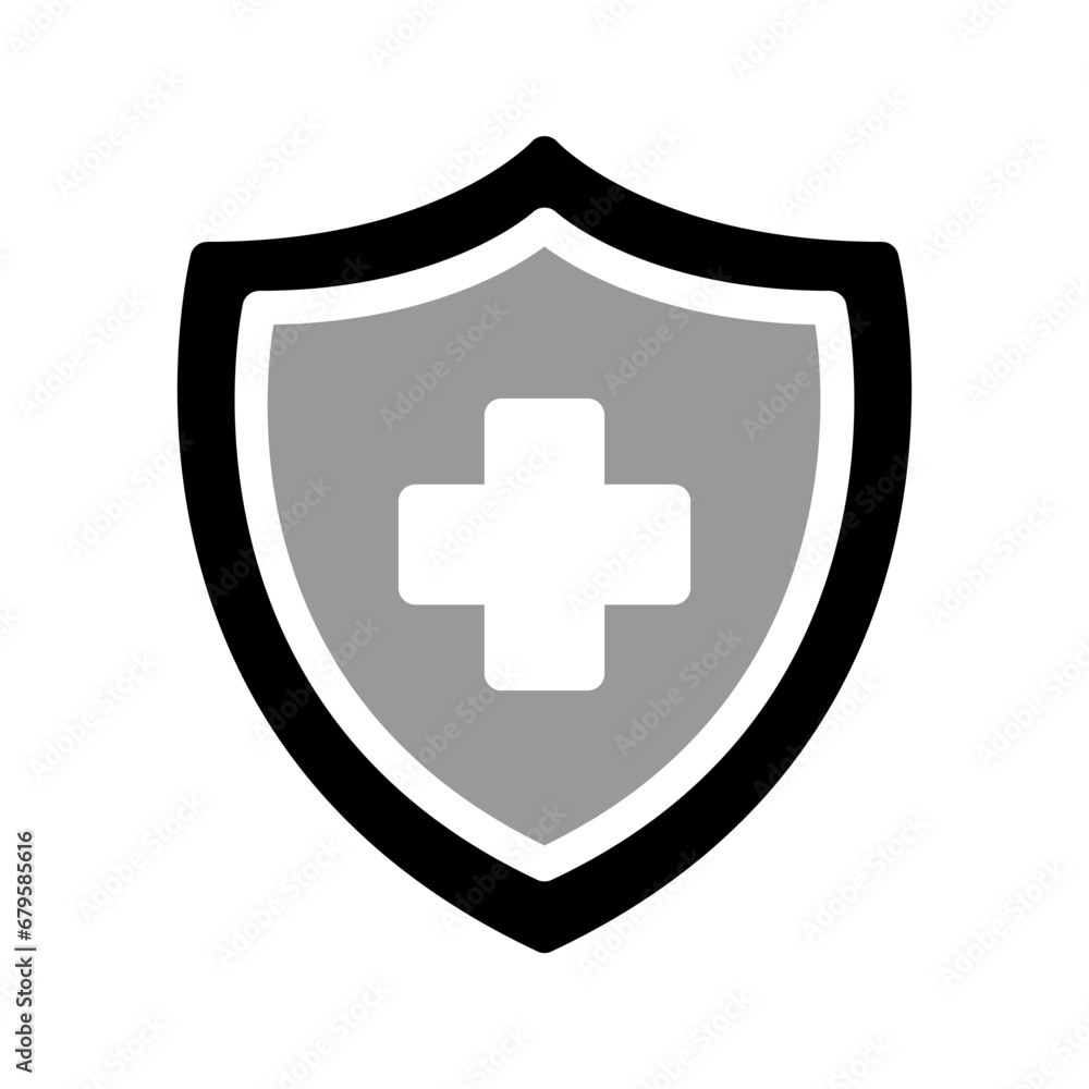 Health Insurance Monochrome Icon Health Insurance Monochrome Icon