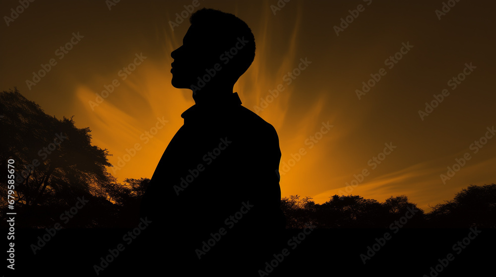 silhouette of a person