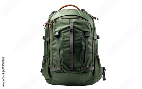 Colorful Stunning Commuter Backpack Isolated on Transparent Background PNG.