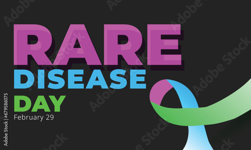 Rare Disease Day. background, banner, card, poster, template. Vector illustration.