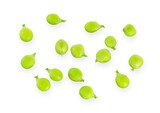 green peas seed isolated on white background